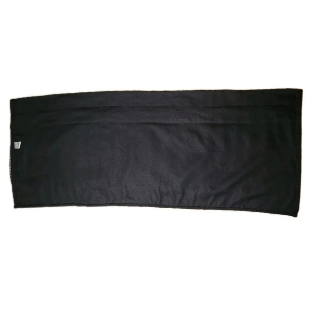 Croscill Oden Tailored Valance – Charcoal Houndstooth 72×20